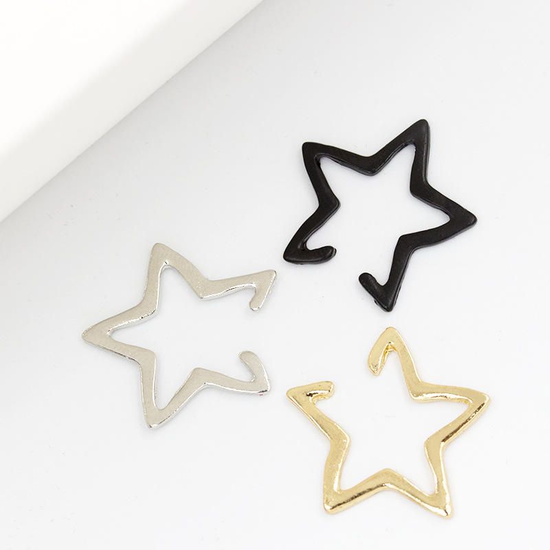 Punk Hollow Star Damen Ohrring Kein Piercing Ohrclip Für Damen Mädchen Party Modeschmuck