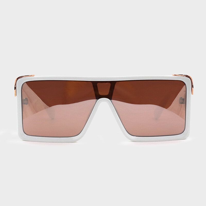 Einteilige Damen-vollrahmen-persönlichkeits-lässige Outdoor-uv-schutz-sonnenbrille In Quadratischer Form