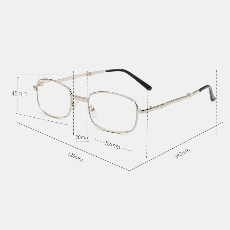 Faltbare Unisex-lesebrille Mit Anti-blaulicht-metallrahmen Presbyopie-brille