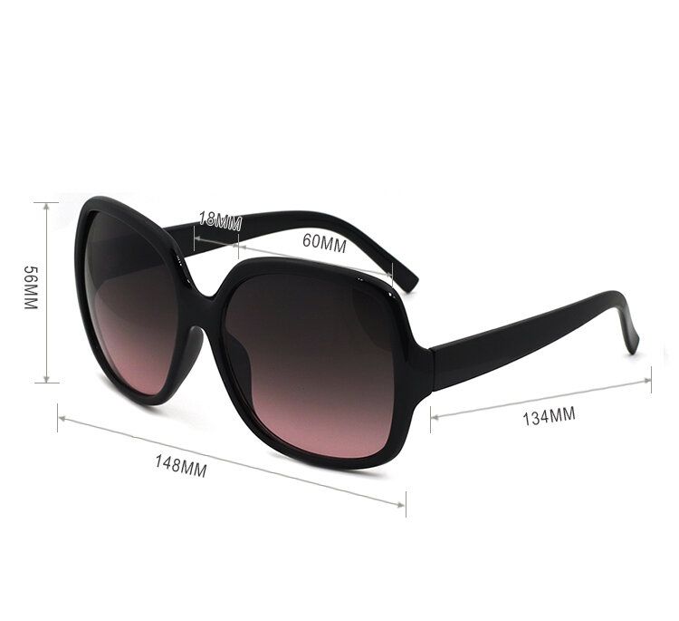 Frauen Big Full Frame Quadratische Form Fashion Casual Outdoor Uv-schutz-sonnenbrille