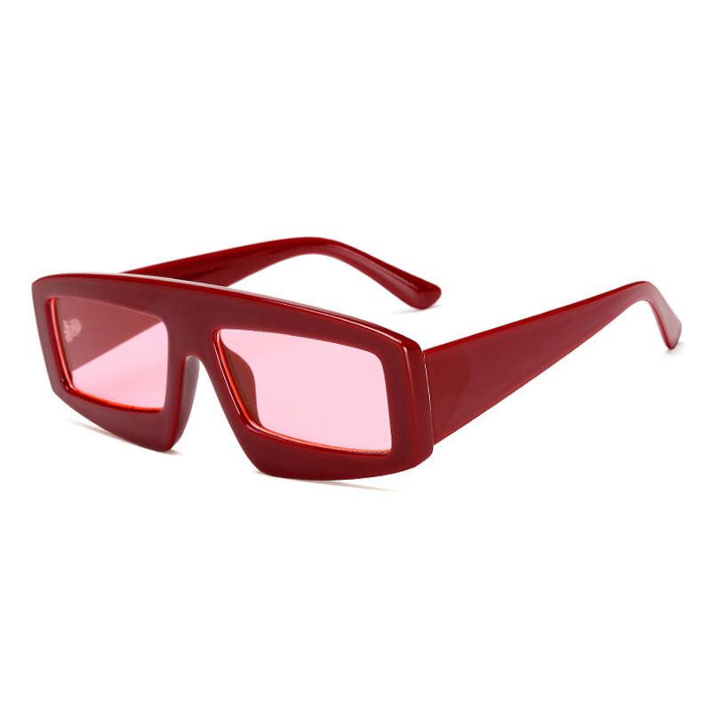 Herren-anti-uv-pc-linsenbrille Unregelmäßige Quadratische Sonnenbrille