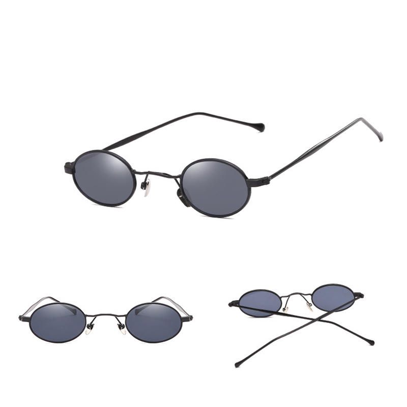 Kleine Sonnenbrille Mit Rundem Gestell Aus Metall