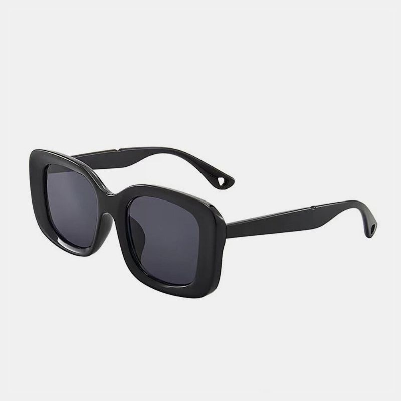 Modische Unisex-sonnenbrille Mit Breitem Rand Quadratischem Rahmen Getönten Gläsern Und Uv-schutz