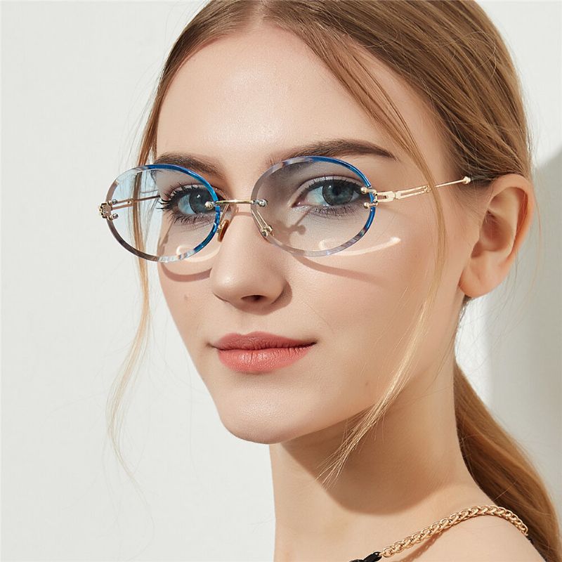 Ovale Vintage-sonnenbrille Für Damen