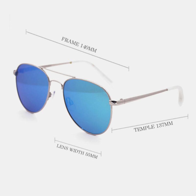 Unisex Casula Fashion Vollmetallrahmen Schmaler Rand Elegante Uv-schutz-sonnenbrille