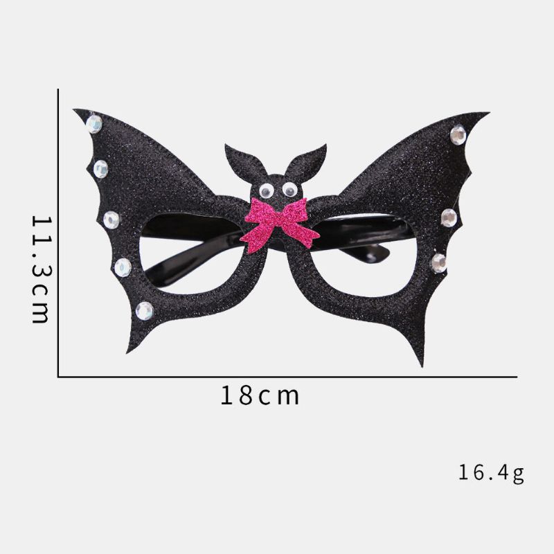 Unisex Filztuch Halloween Brille Kinder Spinne Kürbis Totenkopf Lustige Party Deko Brille