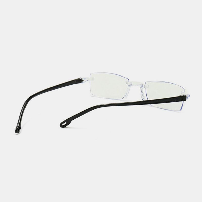 Unisex-lesebrille Mit Anti-blaulicht Rahmenlos Hd-diamantbesatz Bi-light Dual-use-lesebrille Presbyopie-brille