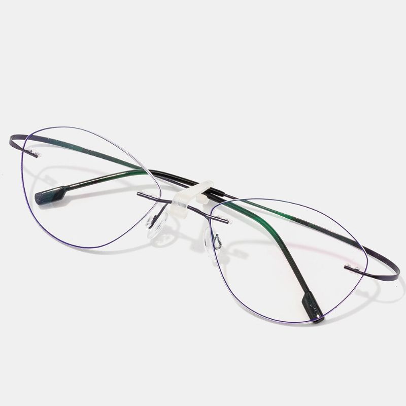 Unisex-lesebrille Mit Weichem Katzenauge Und Feinem Rand