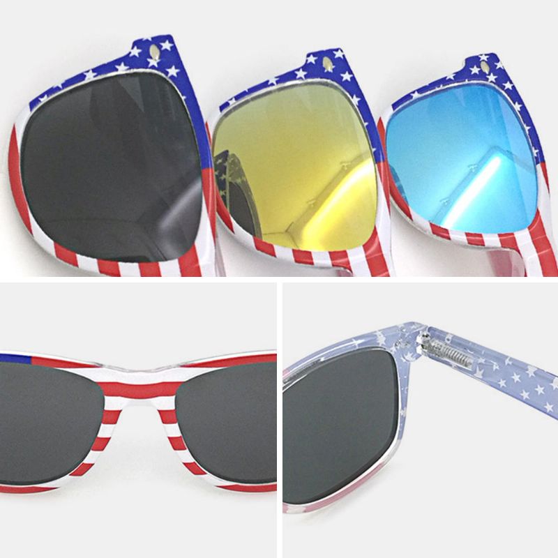 Unisex Patriotic Polarspex Polarized 80er Retro Trendy Stylish Sonnenbrille