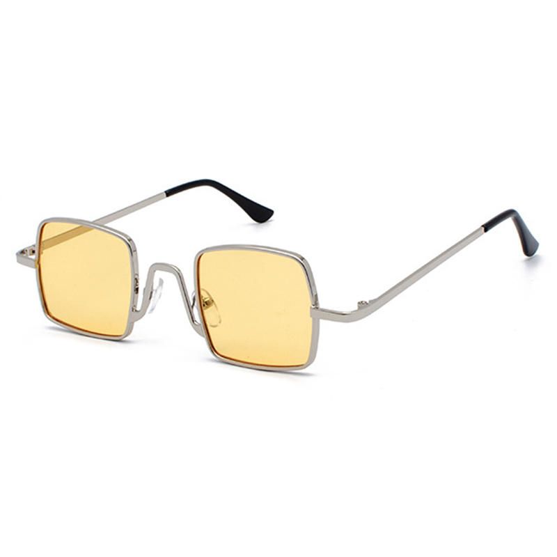 Unisex Vogue Vintage Anti-uv Metall Kleine Quadratische Sonnenbrille