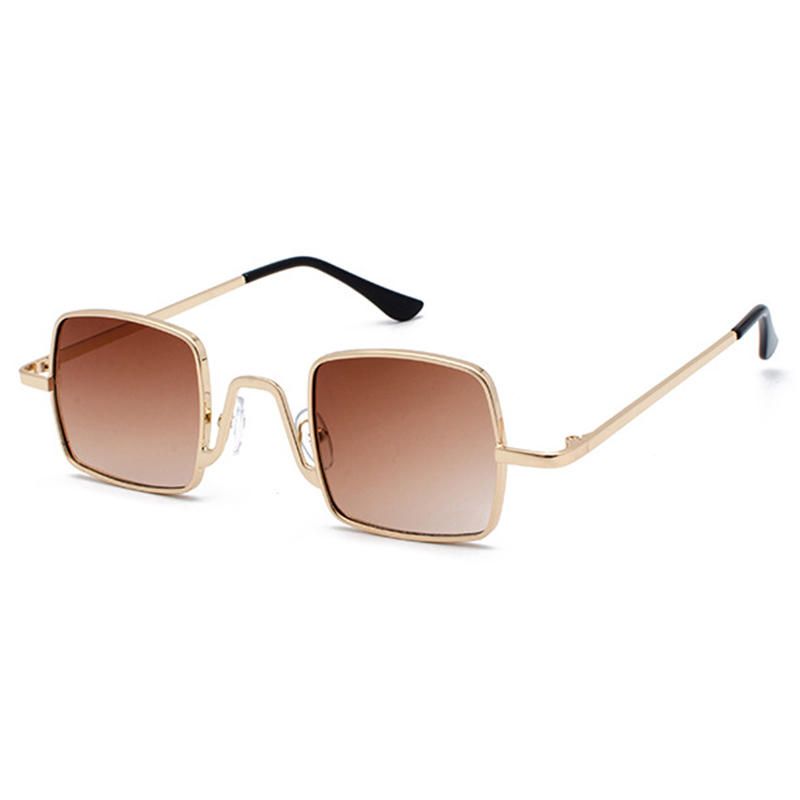 Unisex Vogue Vintage Anti-uv Metall Kleine Quadratische Sonnenbrille