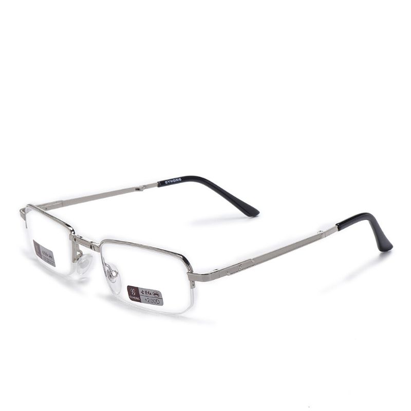 Unisex-vollmetallrahmen Faltbar Leicht Zu Tragen Bequem Hd-lesebrille Presbyopie-brille