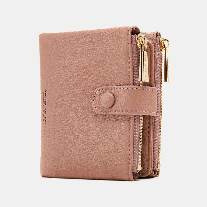 Damen Pu-leder Multi-slot Hand Carry Short Wallet Clutch Geldbörse