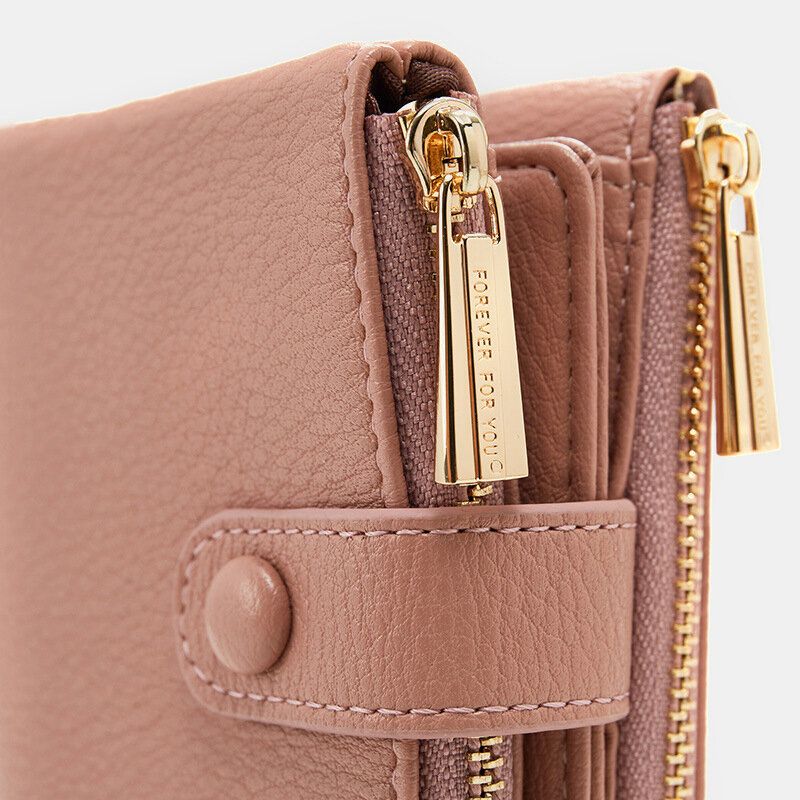 Damen Pu-leder Multi-slot Hand Carry Short Wallet Clutch Geldbörse