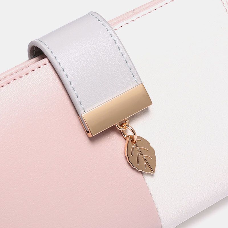 Frauen Echtes Leder Rfid Anti-diebstahl Multi-slots Bifold Wallet Purse Clutches Bag