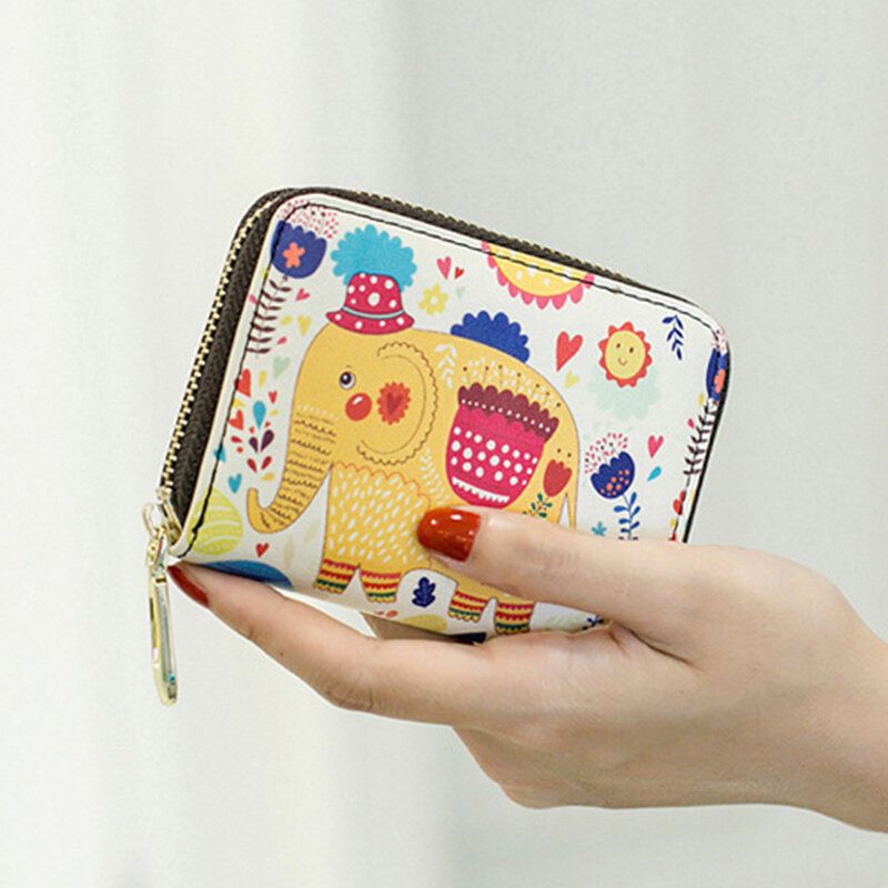 Frauen Pu-leder Rfid Anti-diebstahl-organ-design Multi-card Slot Mini Cute Purse