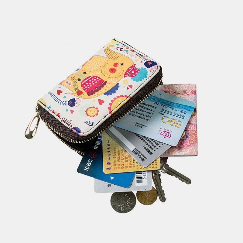 Frauen Pu-leder Rfid Anti-diebstahl-organ-design Multi-card Slot Mini Cute Purse