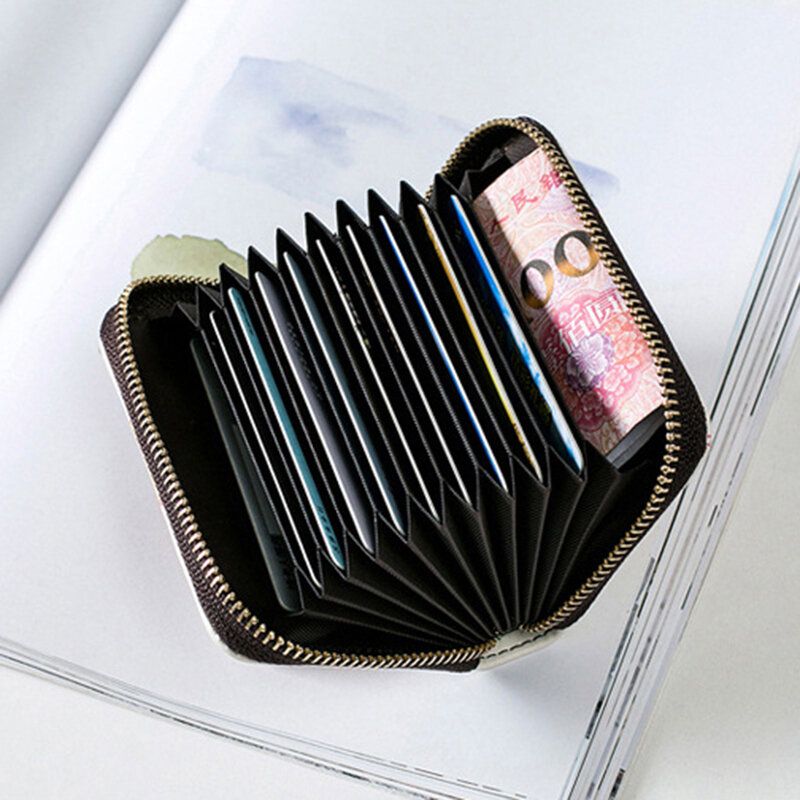 Frauen Pu-leder Rfid Anti-diebstahl-organ-design Multi-card Slot Mini Cute Purse