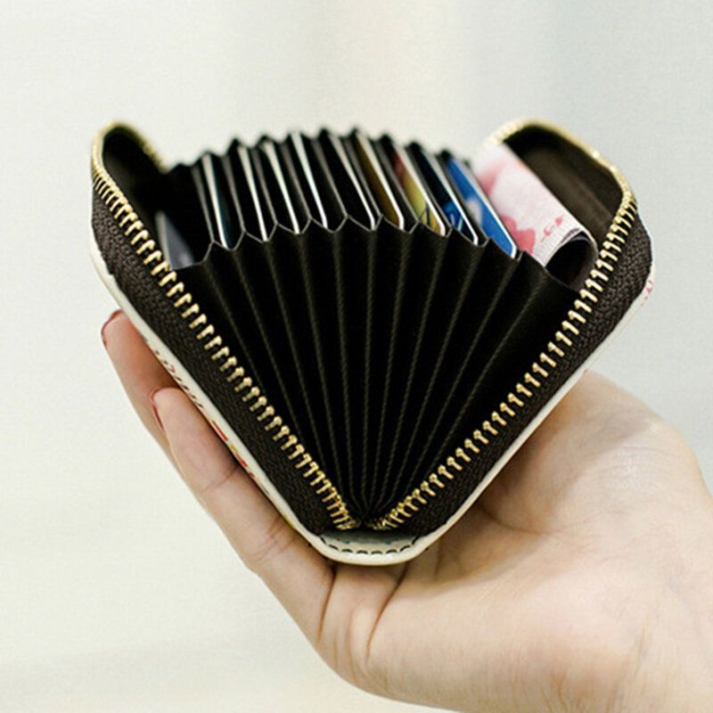 Frauen Pu-leder Rfid Anti-diebstahl-organ-design Multi-card Slot Mini Cute Purse