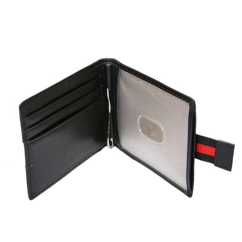 Herren Slim Bifold Rfid Blocking Wallets Retro Casual Echtes Leder Kurz Multi-kartensteckplatz Kartenhalter Geldscheinklammer