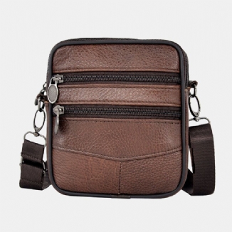 Business-crossbody-tasche Mit Großem Fassungsvermögen Aus Echtem Leder Für Herren