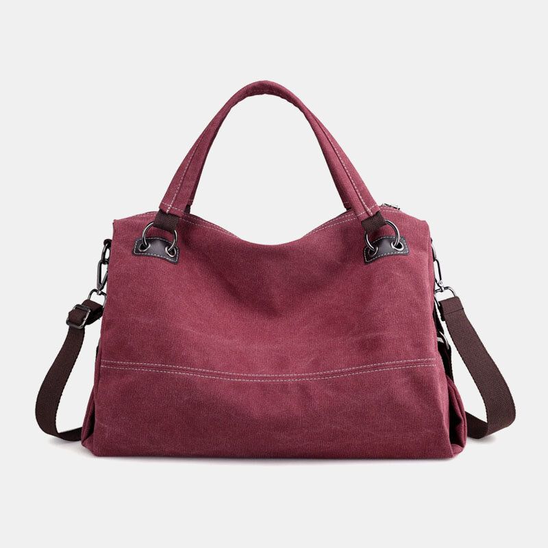 Damen Casual Canvas Handtasche Multi-carry Umhängetasche