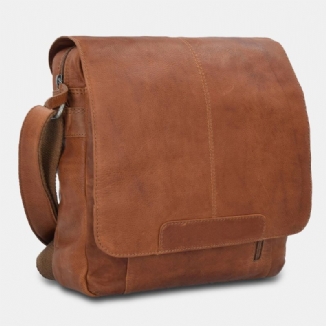 Ekphero Herren Vintage Flap Design Umhängetasche Mit Großem Fassungsvermögen