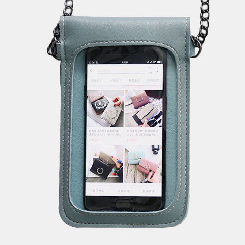 Frauen 6.3 Zoll Touchscreen Kette Casual Handytasche Umhängetasche Umhängetasche