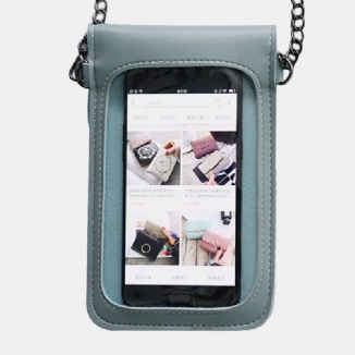 Frauen 6.3 Zoll Touchscreen Kette Casual Handytasche Umhängetasche Umhängetasche