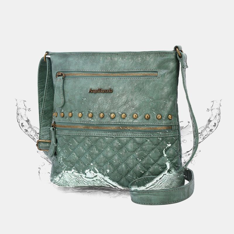 Frauen Argyle Waterproof Hardware Anti-diebstahl Crossbody Bag Umhängetasche