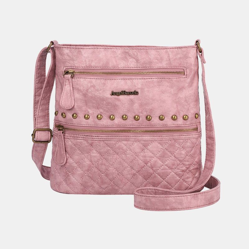 Frauen Argyle Waterproof Hardware Anti-diebstahl Crossbody Bag Umhängetasche