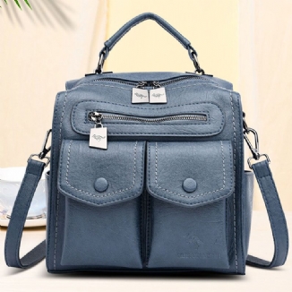 Frauen Casual Solid Umhängetasche Rucksack Umhängetasche