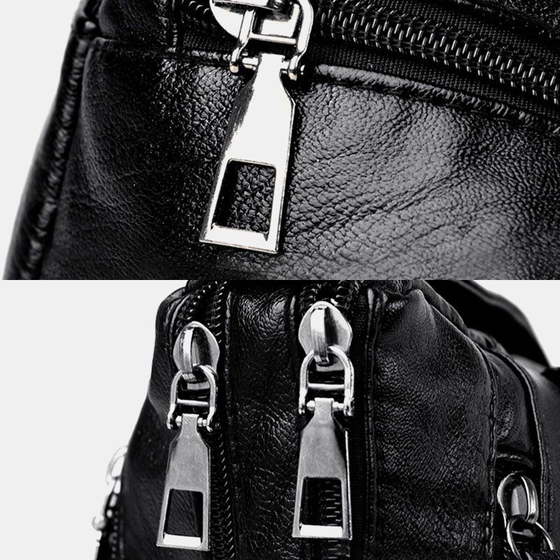 Frauen Pu-leder Große Kapazität Anti-diebstahl 6.3 Zoll Handytasche Crossbody Taschen Umhängetasche