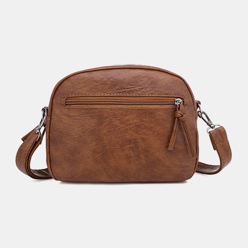 Frauen Pu-leder Multi-pocket Retro Mode 6.3 Zoll Handytasche Weiche Umhängetaschen Umhängetasche