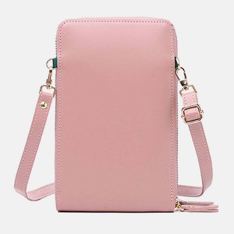 Handytasche Mit 5 Kartenfächern Für Damen Solide Crossbody-taschen