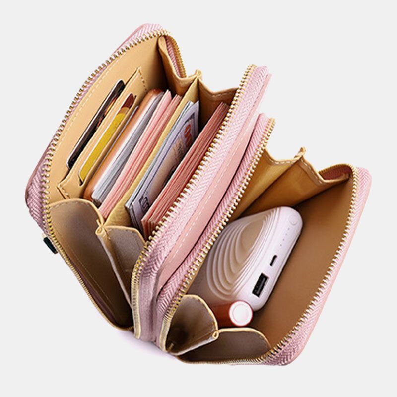 Handytasche Mit 5 Kartenfächern Für Damen Solide Crossbody-taschen