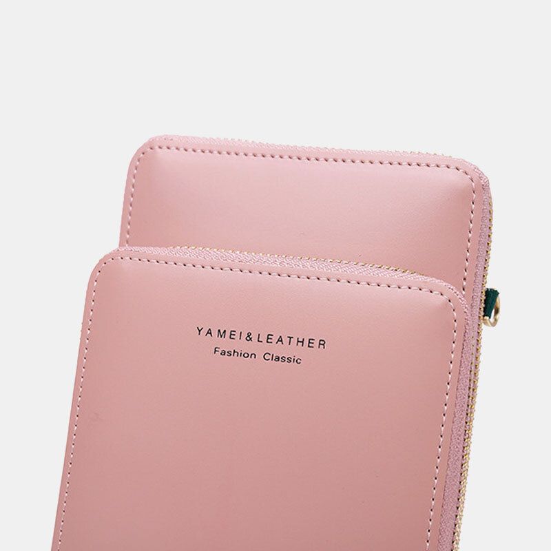 Handytasche Mit 5 Kartenfächern Für Damen Solide Crossbody-taschen