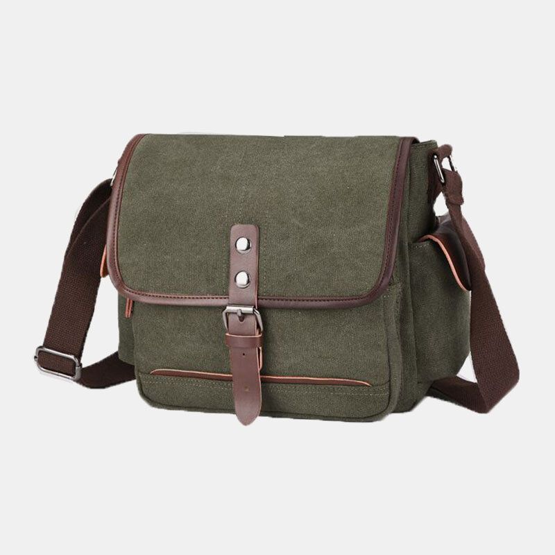 Herren Canvas Große Kapazität Wasserabweisend Vintage Laptop Umhängetasche Umhängetasche Umhängetasche