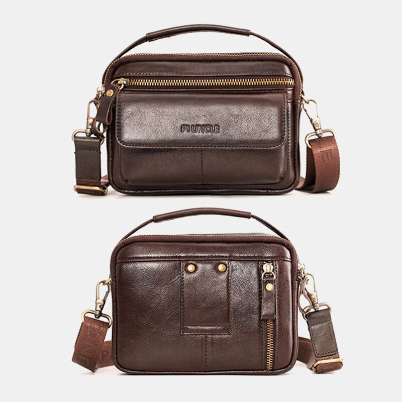 Herren-echtleder-multifunktions-multi-carry-6.5-zoll-handytasche Crossbody Bag Gürteltasche