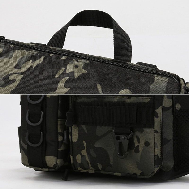 Herren Fischtasche Multi-taschen Outdoor Taktische Tasche Umhängetasche Gürteltasche Oxford Camo Muster