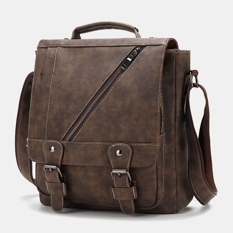 Herren-kunstleder-retro-großraum-multi-carry-handtasche Umhängetasche