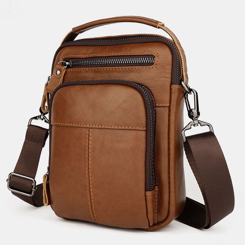 Männer Multi-pocket Retro 6.5 Zoll Handytasche Gürteltasche Rückseite Anti-diebstahl-tasche Design Umhängetaschen Gürteltasche