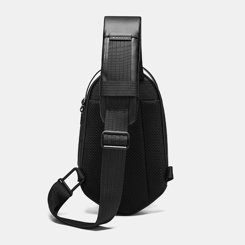 Männer Oxford Anti-diebstahl-usb-aufladung Polyhedron Wasserdichte Outdoor-umhängetasche Brusttasche Sling Bag