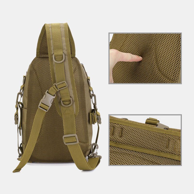 Männer Oxford Camo Multifunktions Wasserdichte Outdoor-sportarten Reiten Taktische Umhängetasche Umhängetasche Brusttasche