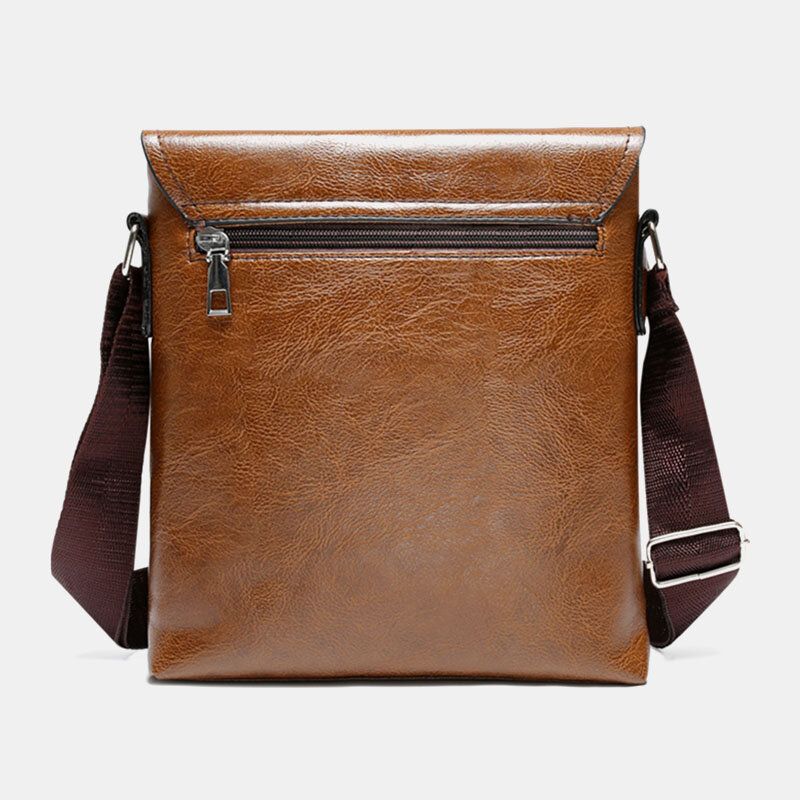 Männer Pu-leder Anti-diebstahl Schulter Große Kapazität Retro 6.3 Zoll Handytasche Umhängetaschen