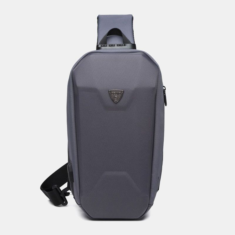 Männer Usb-aufladung Multi-pocket Anti-diebstahl Wasserdichte Outdoor Crossbody Bag Chest Bag Sling Bag