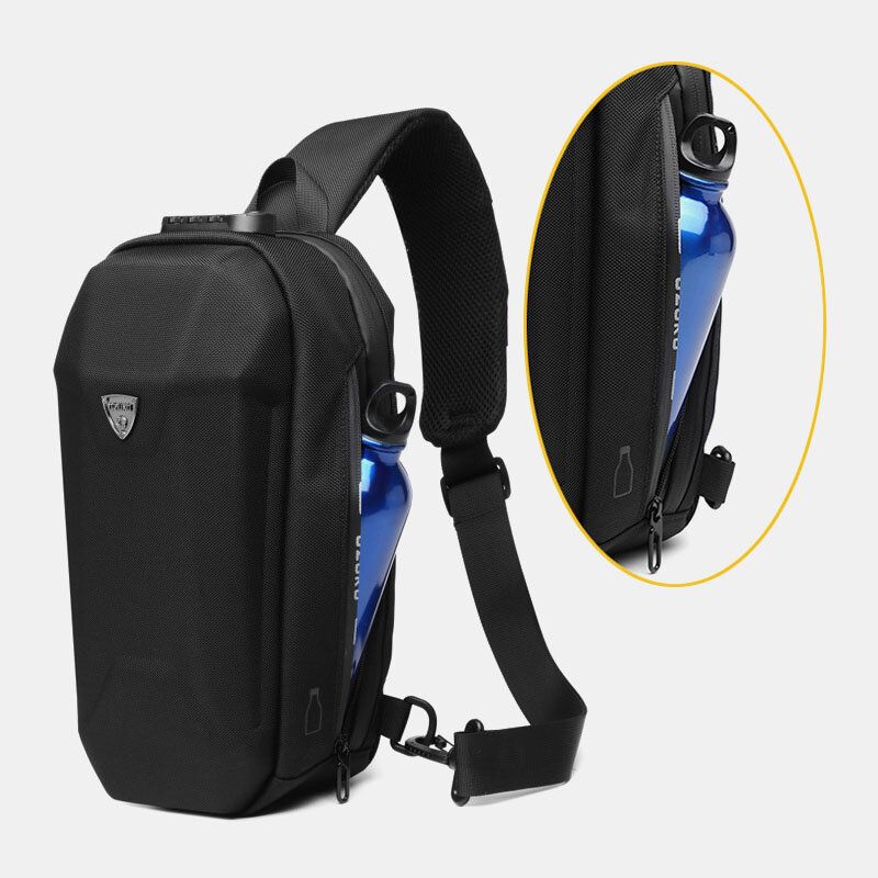 Männer Usb-aufladung Multi-pocket Anti-diebstahl Wasserdichte Outdoor Crossbody Bag Chest Bag Sling Bag