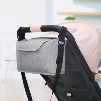 Unisex-flachs Multifunktionale Outdoor-kinderwagentasche Mit Großem Fassungsvermögen Hängetasche Umhängetasche Umhängetasche