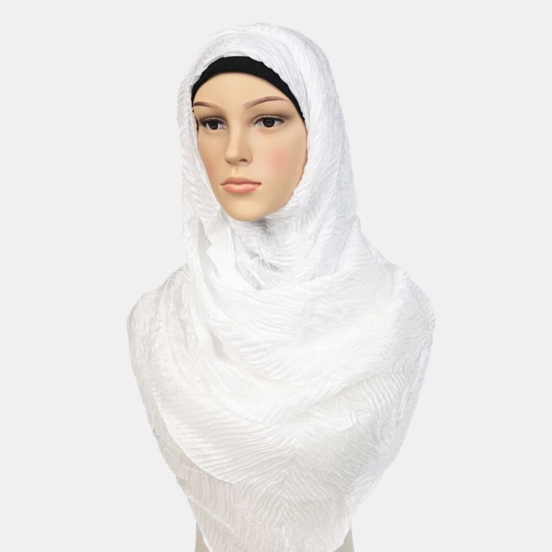 Damen Polyester Einfarbig Seide Ethno Turban Hijab