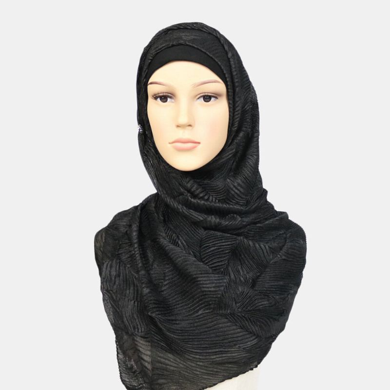 Damen Polyester Einfarbig Seide Ethno Turban Hijab